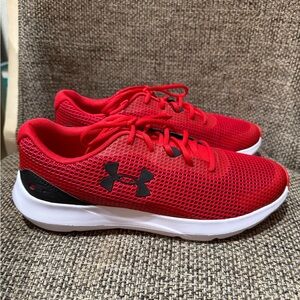 Under Armour Mens Red Athletic Shoes